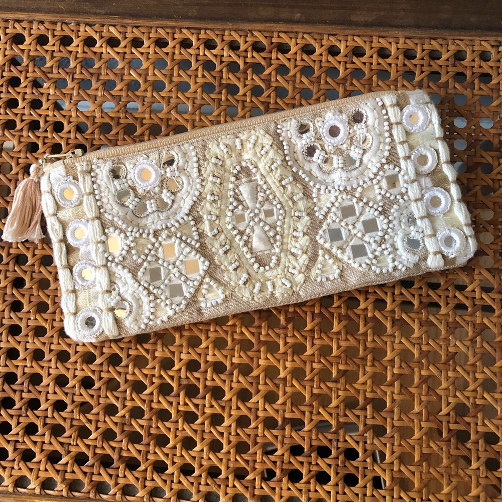 Embroidered Clutch
